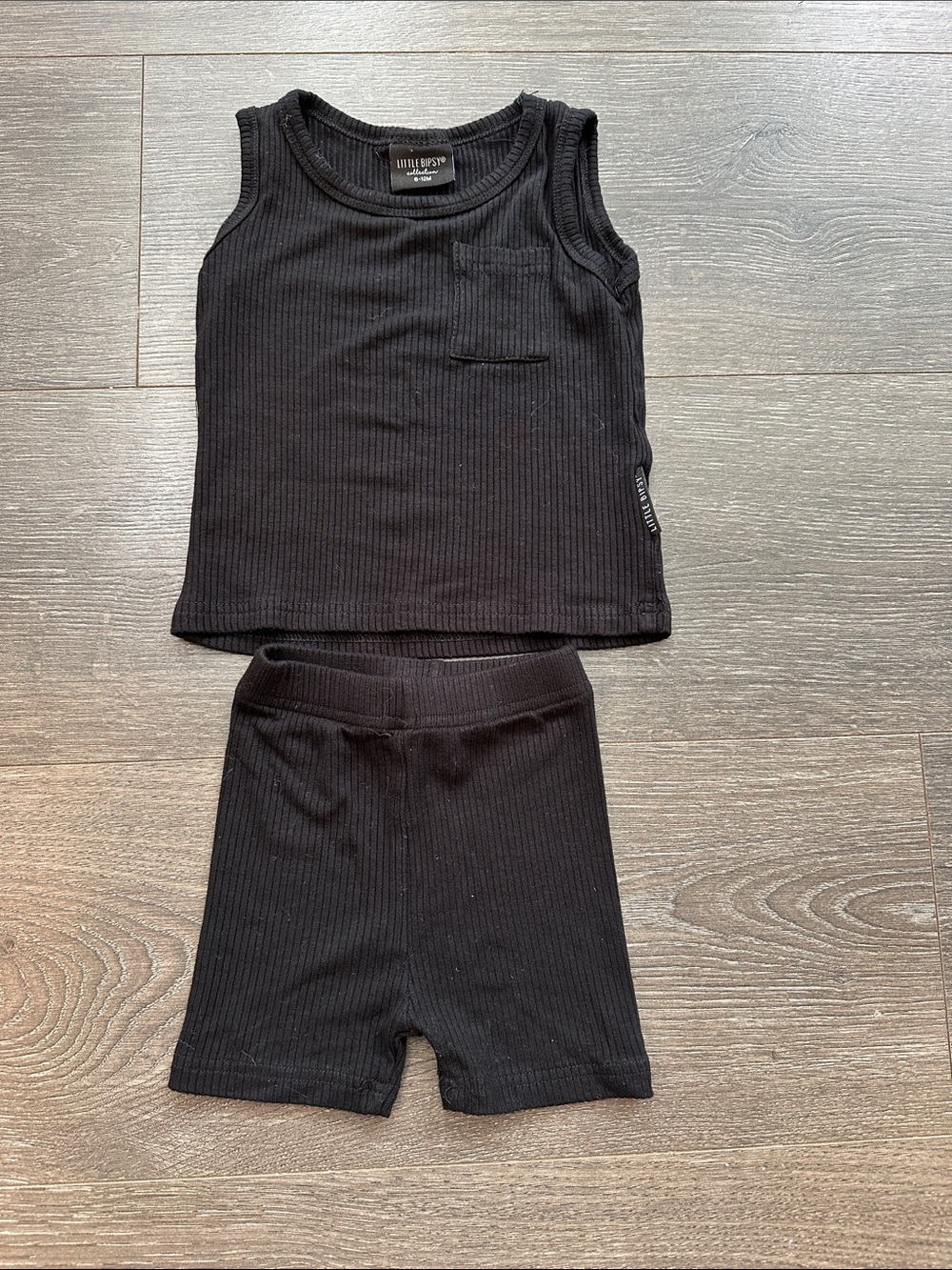Little Bipsy Ribbed Tank and Shorts Set